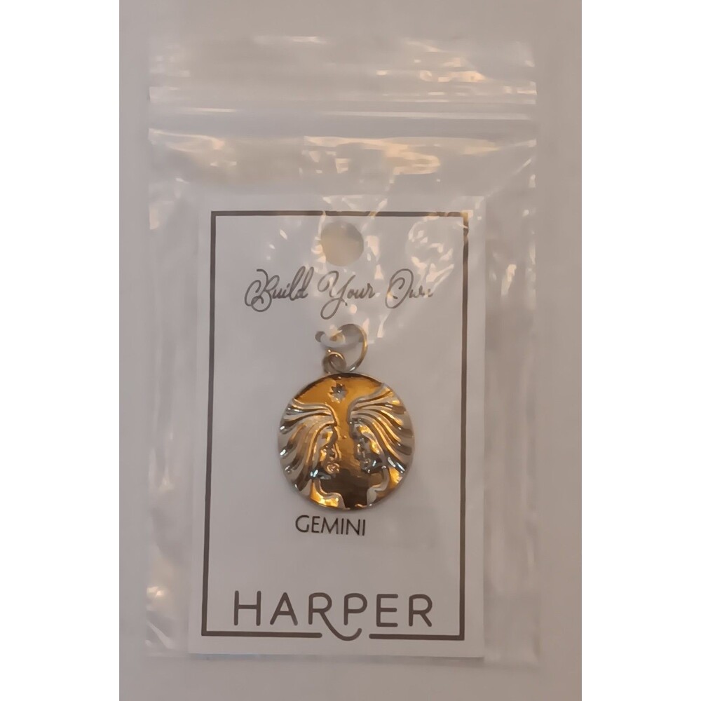 Harper Jewelry Francesca's NWT Goldtone Gemini Zodiac Pendant